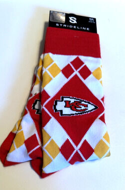 Strideline Kansas City Unisex Argyle Socks M/L Sizes M: 8-12 W: 9.5-13.5 NWT